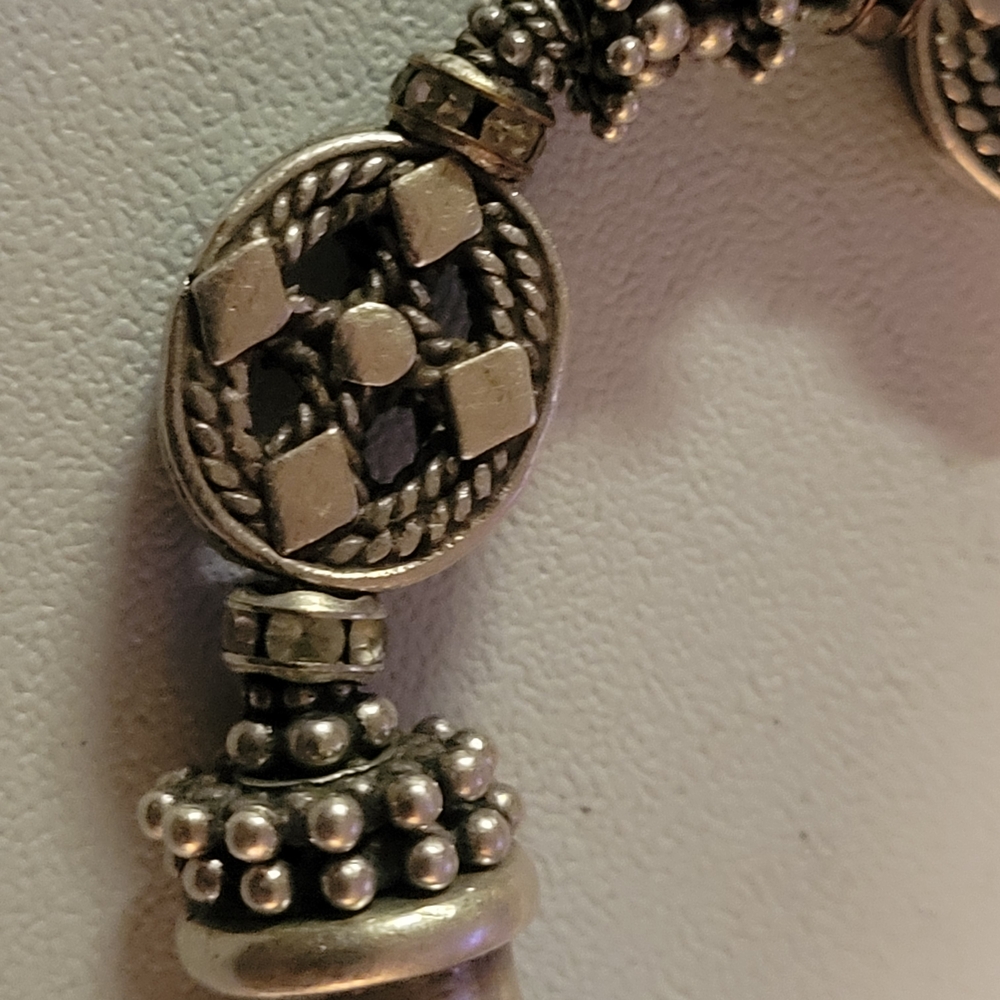 Rocke Solid Sterling Silver Beaded Bracelet - image 7